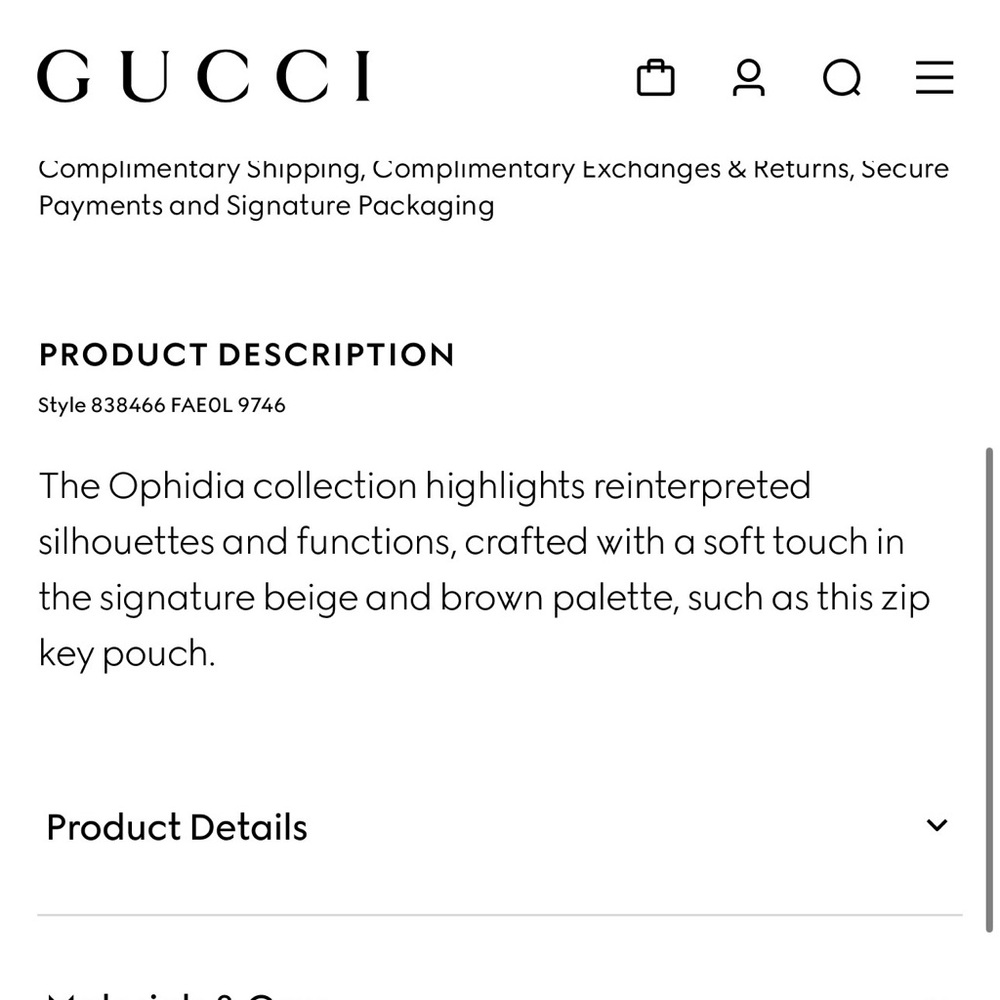 Gucci Beige and Brown Monogram Pouch - Picture 13 of 14